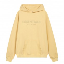 Fear of God Essentials SS23 Waffle Raglan Hoodie 'Light Tuscan' FOG-SS23-033