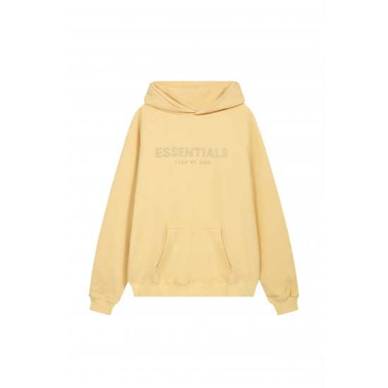 Fear of God Essentials SS23 Waffle Raglan Hoodie 'Light Tuscan' FOG-SS23-033