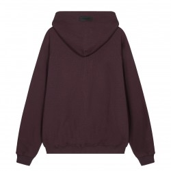 Fear of God Essentials SS23 Waffle Raglan Hoodie 'Plum Purple' FOG-SS23-036