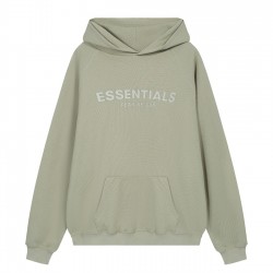 Fear of God Essentials SS23 Waffle Raglan Hoodie Matcha Green