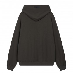 Fear of God Essentials SS23 waffle Raglan Hoodie 'off Black' FOG-SS23-037