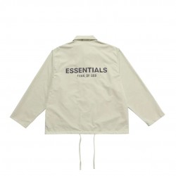 Fear of God Essentials FW20 Coach Jacket Matcha Green