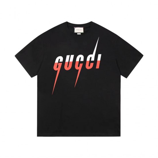 Gucci Printing Classic Short Sleeve Black