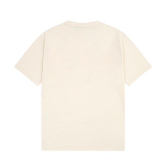 Gucci print cotton T-shirt 'off white' 616036-XJFF9-9095