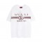 Gucci Logo Print Cotton Jersey T-Shirt White 