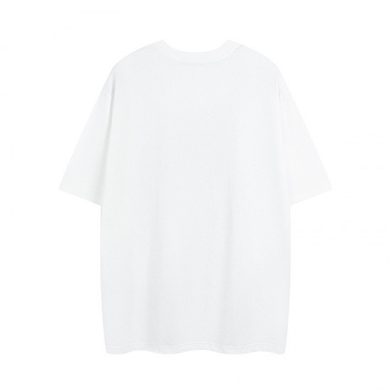 Gucci Logo Print Cotton Jersey T-Shirt White Black