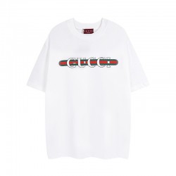 Gucci Logo Print Cotton T-shirt White