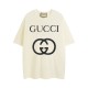 Gucci OFF-WHITE Cotton Oversize With Interlocking G Cream White