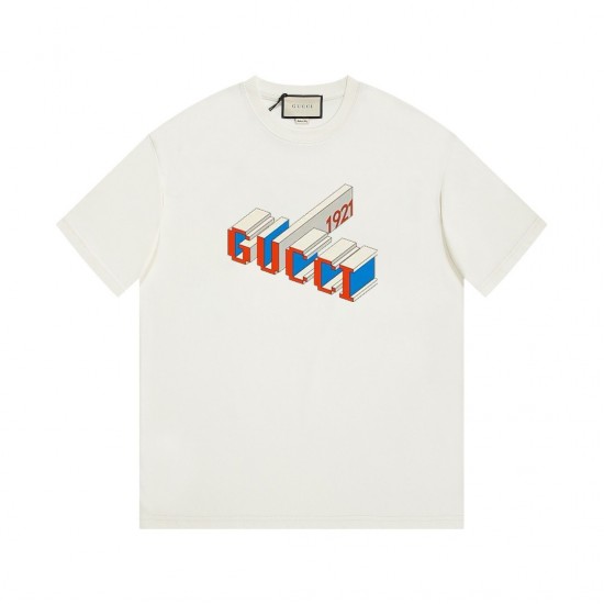 Gucci Men's White 3d 1921-print T-shirt