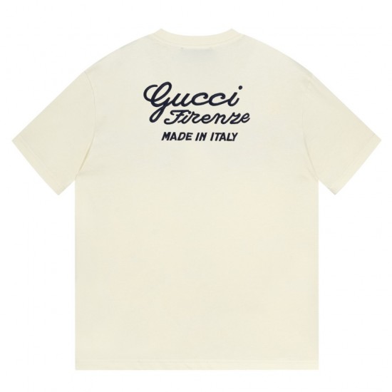 Gucci Logo Embroidered Cotton Jersey T-Shirt