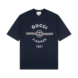 Gucci Firenze Print Tee 'Navy' 616036-XJD7T-4795