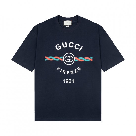 Gucci Firenze Print Tee 'Navy' 616036-XJD7T-4795