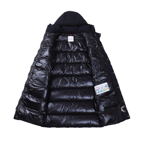 Moncler Maya Hanoverian Long Down Parka Black