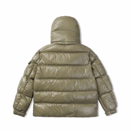 Moncler Vezere hooded padded jacket green