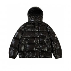 Moncler Vezere hooded padded jacket black