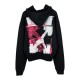 Off-White Acrylic Arrow Over Hoodie 'Black Fuchsia' OMBB037F21FLE0151032