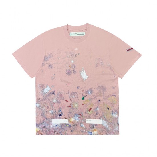 Off-White Seeing Things Washed T-Shirt Pink