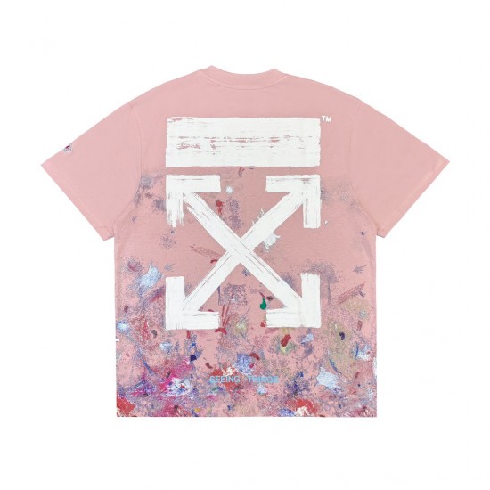 Off-White Seeing Things Washed T-Shirt Pink