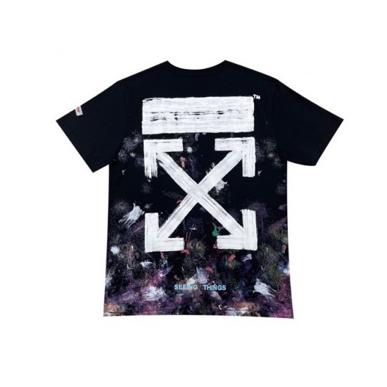 Off-White Seeing Things Washed T-Shirt 'Black' OMAA002G20JER0089901