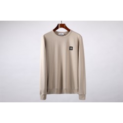 Stone Island Long Sleeve Patch T-Shirt Khaki