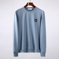 Stone Island Long Sleeve Patch T-Shirt Blue