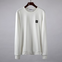 Stone Island Long Sleeve Patch T-Shirt White