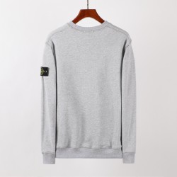 Stone Island Long Sleeve Soft Cotton Crew Neck Knit Grey