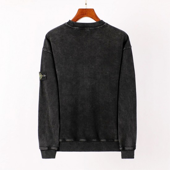 Stone Island Washed Long Sleeves Black