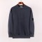 Stone Island Washed Garment Dyed Malfile Crew Sweat Anthracite