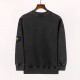 Stone Island Washed Garment Dyed Malfile Crew Sweat Black