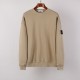 Stone Island Washed Crew Neck Sweatshirt Khaki