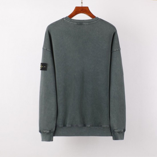 Stone Island Washed Crew Neck Sweatshirt Bttglia