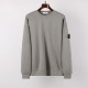 Stone Island Washed Crew Neck Sweatshirt Grey Mel