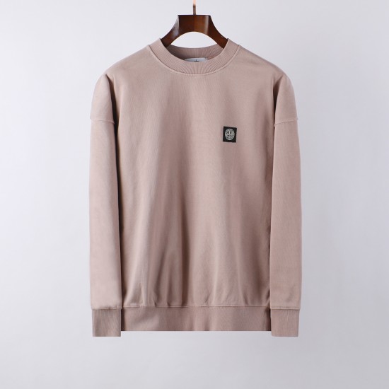 Stone Island Long Sleeve Patch T-Shirt Pink