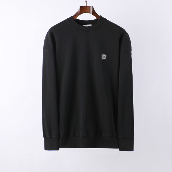 Stone Island Long Sleeve Patch T-Shirt Black