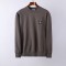 Stone Island Long Sleeve Patch T-Shirt Chocolate