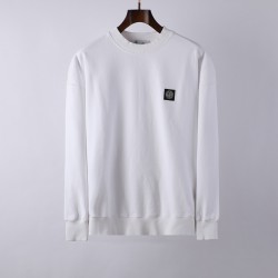 Stone Island Long Sleeve Patch T-Shirt White