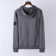 Stone Island Sleeve Logo Zipper Classic Hooded Grey