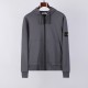 Stone Island Sleeve Zipper Classic Hooded Grey