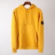 Stone Island Garment Dyed Popover Hoody Yellow