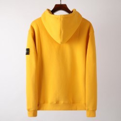 Stone Island Garment Dyed Popover Hoody Yellow