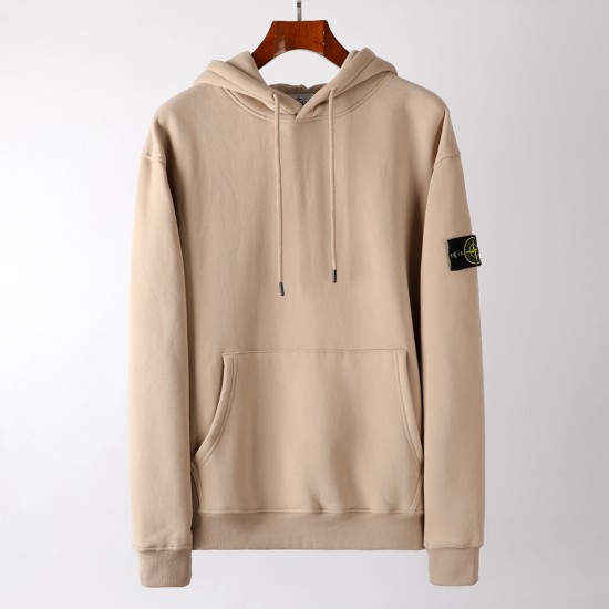 Stone Island Garment Dyed Popover Hoody Khaki