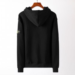 Stone Island Garment Dyed Popover Hoody Black