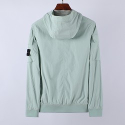 Stone Island Crinkle Reps Hooded Jacket Mint