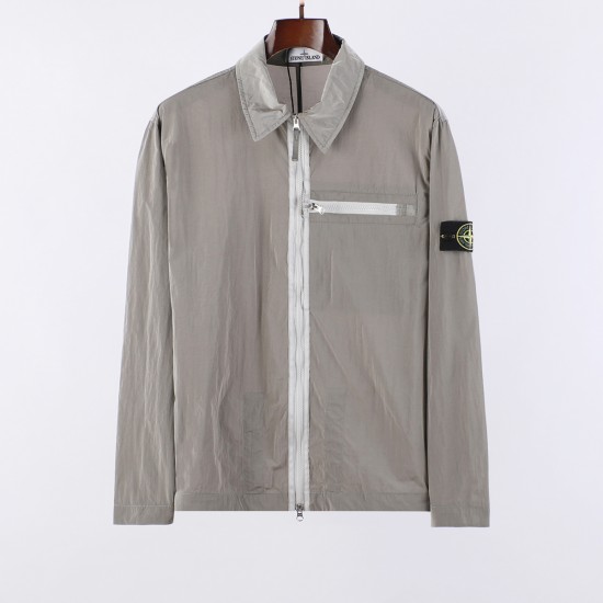 Stone Island Nylon Metal Shirt Jacket Dove Grey