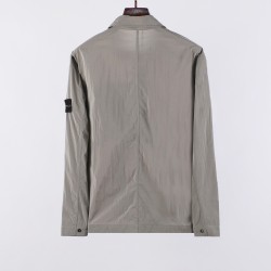 Stone Island Nylon Metal Shirt Jacket Dove Grey