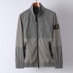 Stone Island Crinkle Reps Bomber Midweight Jacket Grey