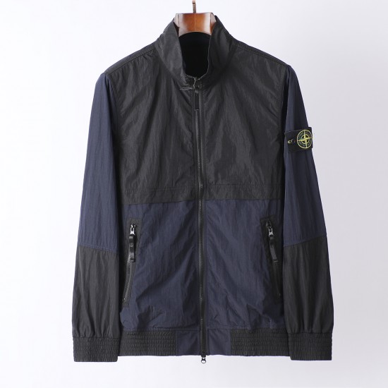 Stone Island Crinkle Reps Bomber Midweight Jacket Black