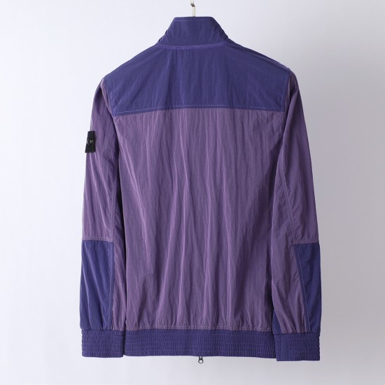 Stone Island Crinkle Reps Bomber Midweight Jacket Purple