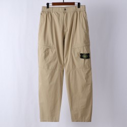 Stone Island Parachute Cotton Cargo Pants Khaki